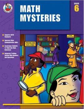 Paperback Math Mysteries, Grade 6 Book