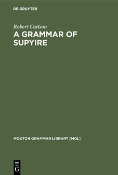 Hardcover A Grammar of Supyire Book
