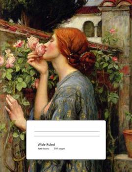 Soul of the Rose Composition Book: Wide Ruled, 7.44 x 9.69