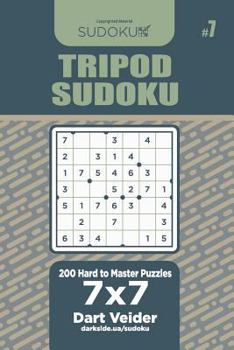 Paperback Tripod Sudoku - 200 Hard to Master Puzzles 7x7 (Volume 7) Book