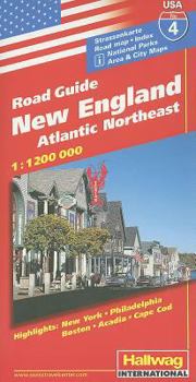 Map USA New England Road Guide: Atlantic Northeast Book