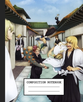 Paperback Notebook: Anime Bleach Soft Glossy Cover Graph Paper Pages Book 7.5 x 9.25 Inches 110 Pages Book