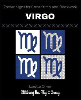 Paperback Virgo Zodiac Signs for Cross Stitch and Blackwork Book