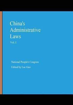 Paperback China's Administrative Laws (Vol. I) Book