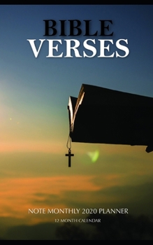 Bible Verses Note Monthly 2020 Planner 12 Month Calendar