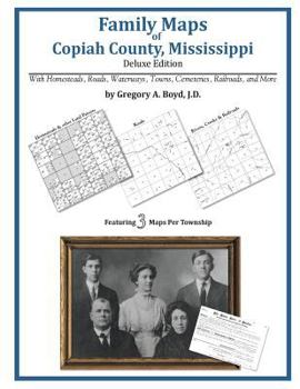 Paperback Family Maps of Copiah County, Mississippi Book