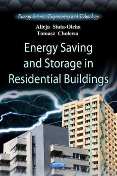 Paperback Energy Saving and Storage in Residential Buildings (Energy Science, Engineering and Technology) Book
