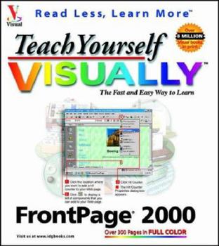 Paperback Teach Yourself FrontPage 2000 Visually Book