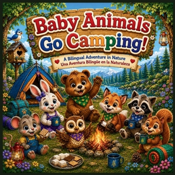 Baby Animals Go Camping: A Bilingual English Spanish Picture Book for Kids About Friendship, Nature, Camping, and Adventure (Baby Animals Bilingual Adventures)