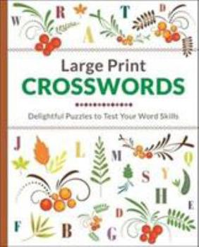 Paperback Large Print Crosswords Book