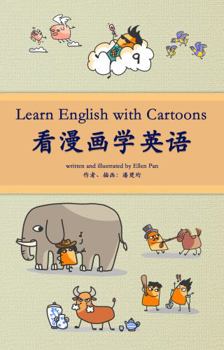 Paperback Learn English with Cartoons (in Chinese) Book
