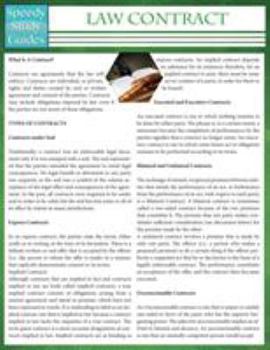 Paperback Law Contracts (Speedy Study Guides: Academic) Book