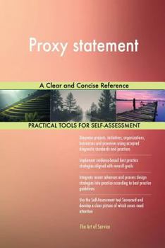 Paperback Proxy statement A Clear and Concise Reference Book