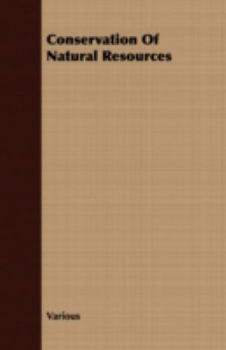 Paperback Conservation of Natural Resources Book
