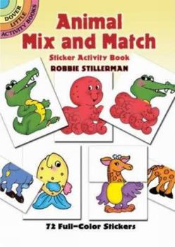 Paperback Animal Mix and Match Sticker Activity Book