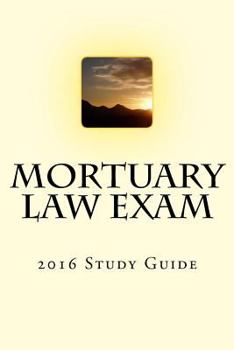 Paperback Mortuary Law Exam: 2016 Study Guide Book