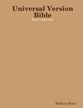 Paperback Universal Version Bible Paul's Epistles Book
