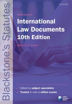 Paperback Blackstone's International Law Documents Book