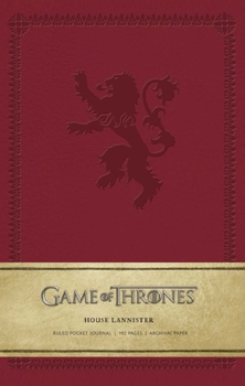 Hardcover Game of Thrones: House Lannister Ruled Pocket Journal Book