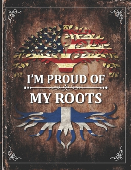 Im Proud of My Roots: Vintage Martinique and American Flag Personalized Gift for Coworker Friend  2020 Calendar Daily Weekly Monthly Planner Organizer