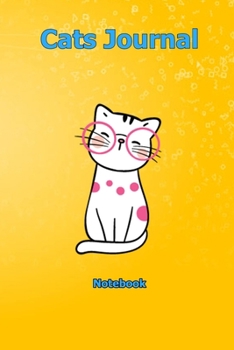 Paperback Cats Journal: Notebook 6 x 9 inch With 120 Lined pages Book