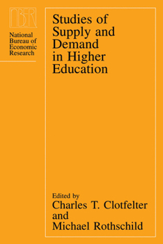 Hardcover Studies of Supply and Demand in Higher Education Book
