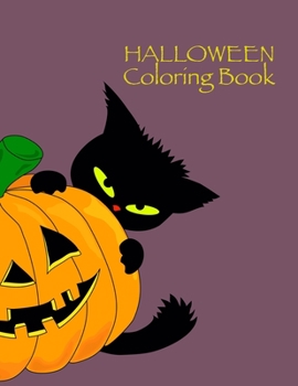 Paperback Halloween Coloring Book: Kids Halloween Book, Ages 4-8, With: Monsters Skeletons Magic Book