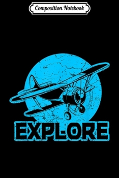 Composition Notebook: Retro Airplane Aviation Flying Pilot Gift  Journal/Notebook Blank Lined Ruled 6x9 100 Pages