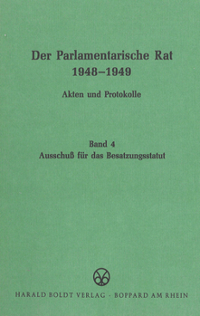 Hardcover Ausschuß Für Das Besatzungsstatut [German] Book