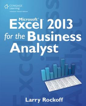 Paperback Microsoft Excel 2013 for the Business Analyst Book