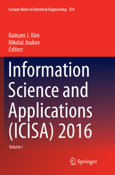Paperback Information Science and Applications (Icisa) 2016 Book