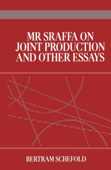 Hardcover Mr Sraffa on Joint Production and Other Essays Book
