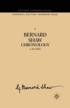 Paperback A Bernard Shaw Chronology Book