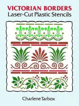 Paperback Victorian Borders Laser-Cut Plastic Stencils Book