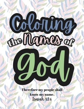 Paperback Coloring the Names of God Book