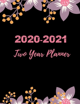 Paperback 2020-2021 Two Year Planner: 2 Year Calendar- 24 Months Agenda Planner- Personal Appointment-Personal Appointment-8.5" X 11"- 110 Pages Book