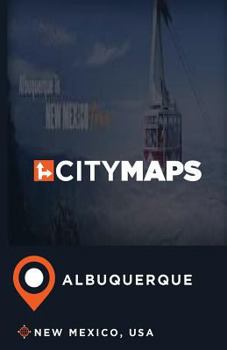 Paperback City Maps Albuquerque New Mexico, USA Book