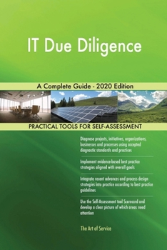 Paperback IT Due Diligence A Complete Guide - 2020 Edition Book