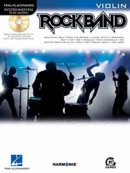 Paperback Rock Band: for Violin (Hal Leonard Instrumental Play-along) Book