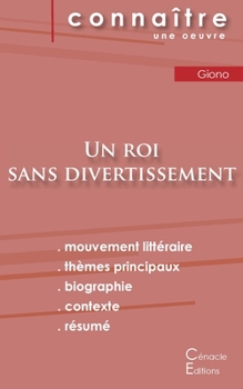 Paperback Fiche de lecture Un roi sans divertissement de Jean Giono (Analyse littéraire de référence et résumé complet) [French] Book