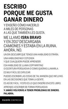 Paperback Escribo Porque Me Gusta Ganar Dinero [Spanish] Book