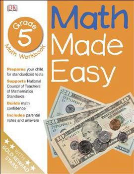 Paperback Math Made Easy: Fifth Grade Book