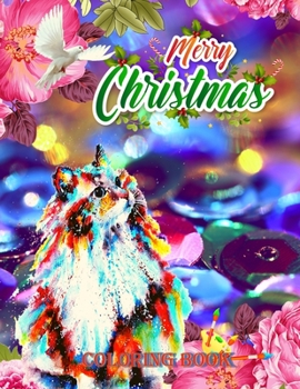 Paperback Merry Christmas Coloring Book: An Adult Coloring Book with Fun, Easy, and Relaxing Designs.And New and Expanded Editions, 100 Unique Designs, Ornamen Book