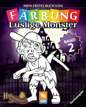 Paperback Lustige Monster - Band 2 - Nachtausgabe: Malbuch f?r Kinder - 25 Farbabbildungen [German] Book