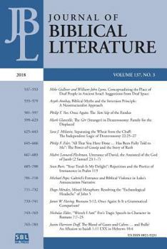 Paperback Journal of Biblical Literature 137.3 (2018) Book