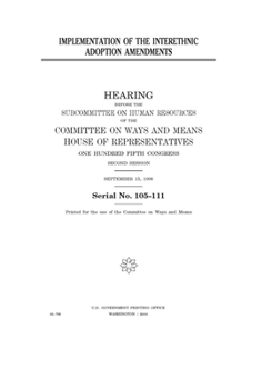 Implementation of the interethnic adoption amendments