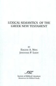 Paperback Lexical Semantics of the Greek New Testament Book