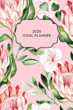 Paperback 2020 Goal Planner: 2020 Dated Goal Planner Focus Weekly Monthly Book