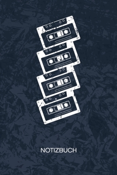 NOTIZBUCH: A5 Kariert - 90er Fans Heft - Musik Notizheft 120 Seiten KARO - Hip Hop Kassette Notizblock Hiphop Mixtape Motiv - Stimmungsmacher Geschenk (German Edition)