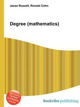 Paperback Degree (Mathematics) Book